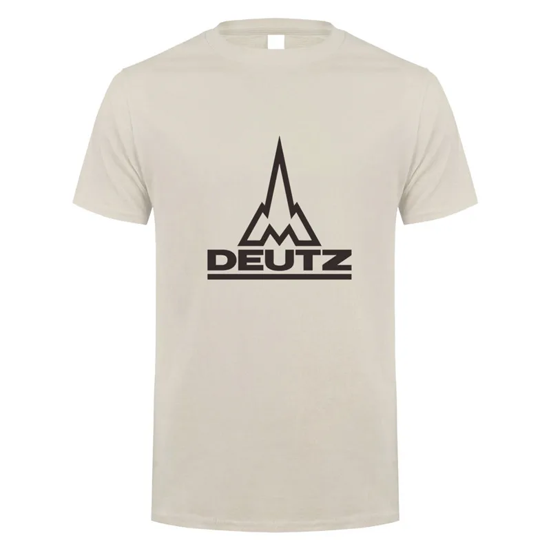 Deutz футболка Топы Новая мода короткий рукав Deutz логотип футболки LH-054 - Цвет: Sand