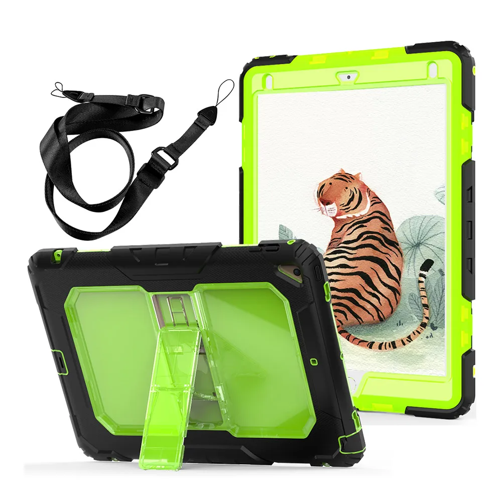 

For iPad mini 4 Smart Tablet Case Cover High Quality Folding Stand +Shoulder Strap Fashionable And Beautiful Color