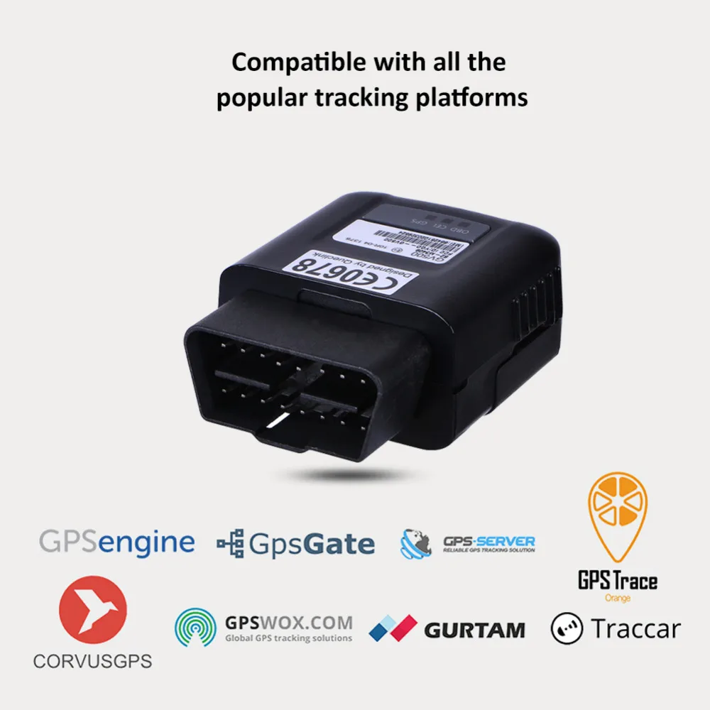 Устройство для отслеживания автомобиля OBD Tracker GV500 GSM GPS GPRS 130 мАч Li Polymer 8 32 в режиме
