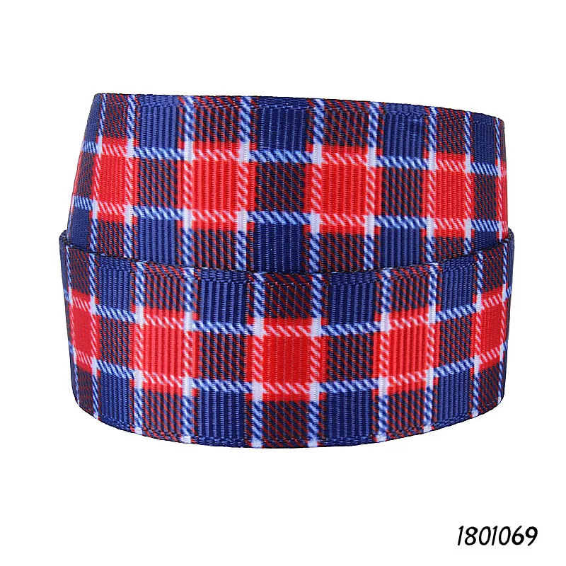 School Gingham Lilac 2/" 50mm Grosgrain Ribbon