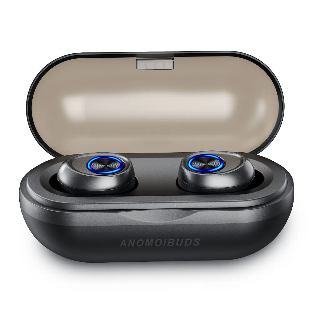 Anomoibuds Capsule Bluetooth Earbuds 5.0 TWS Wireless Headsets Mini
