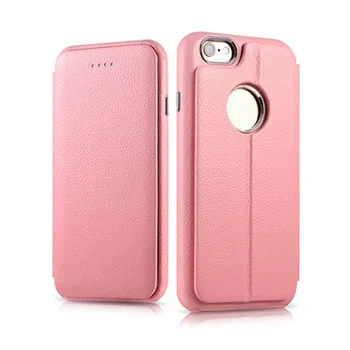 

ICARER Business Style Retro Genuine Litchi Pattern Leather Card Wallet Flip Cover Case For For iPhone 6 6s Plus Case 5.5''