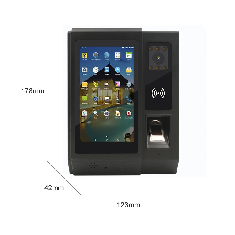 Android Time Attendance Biometric Fingerprint Nfc Reader With