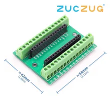 NANO V3.0 3,0 контроллер клеммный адаптер плата расширения NANO IO Shield простая Плата расширения для Arduino AVR ATMEGA328P