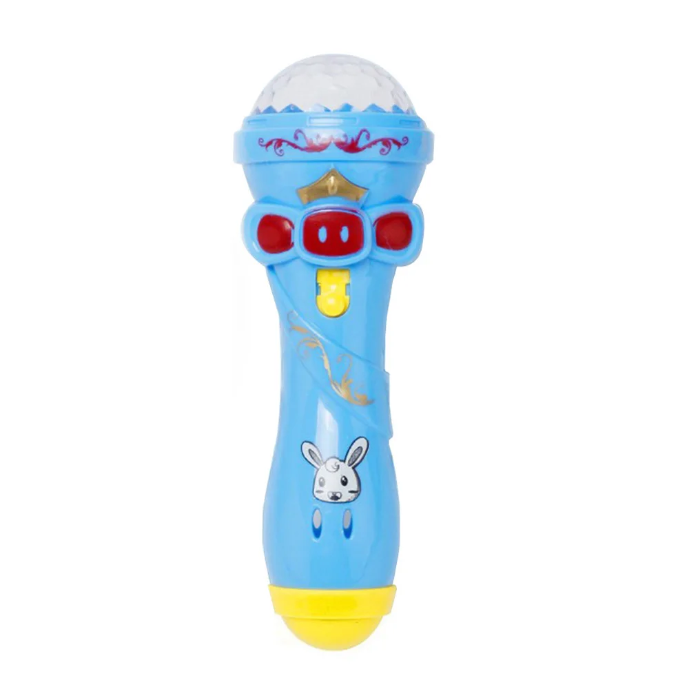 Emulated Music Toys Funny Lighting Wireless Microphone Model