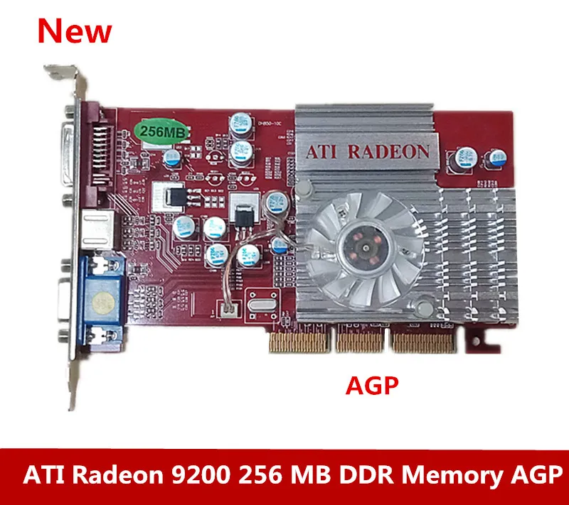 

Free shipping New ATI Radeon 9200 256 MB DDR Memory AGP 4X 8X , VGA Video Card
