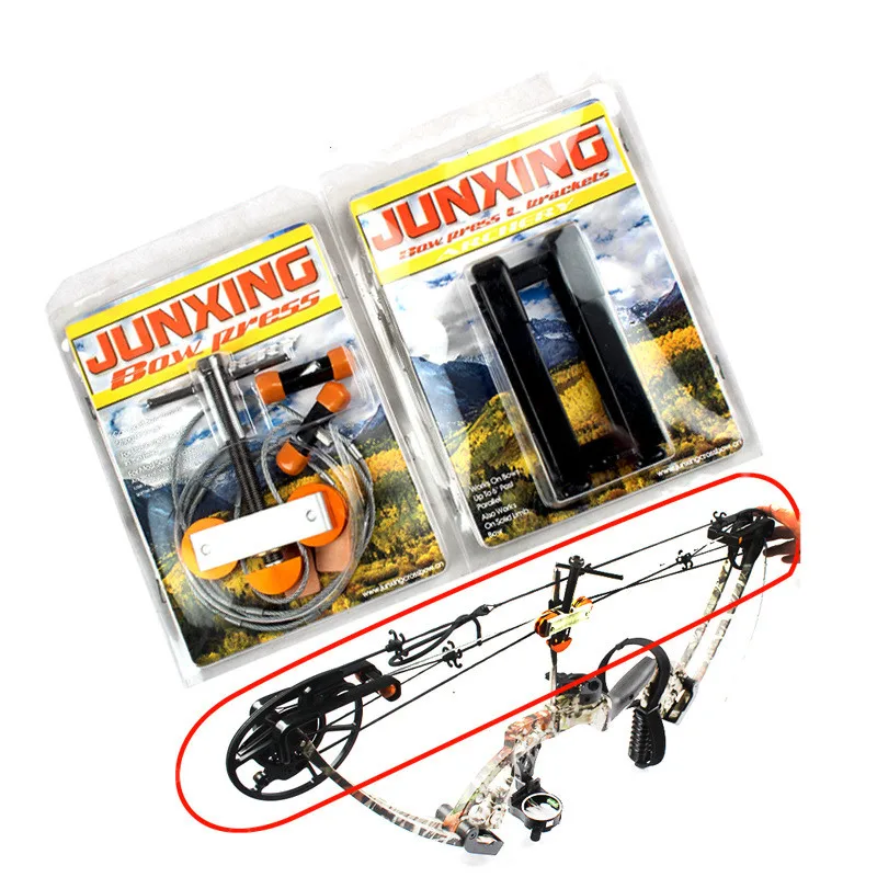 Corda de Descarga Tiro com Arco Abridor Portátil Superior Inferior Ferramenta Corda Arco Composto Universalmente Montado Bowstring Caça 13 Arco e flecha