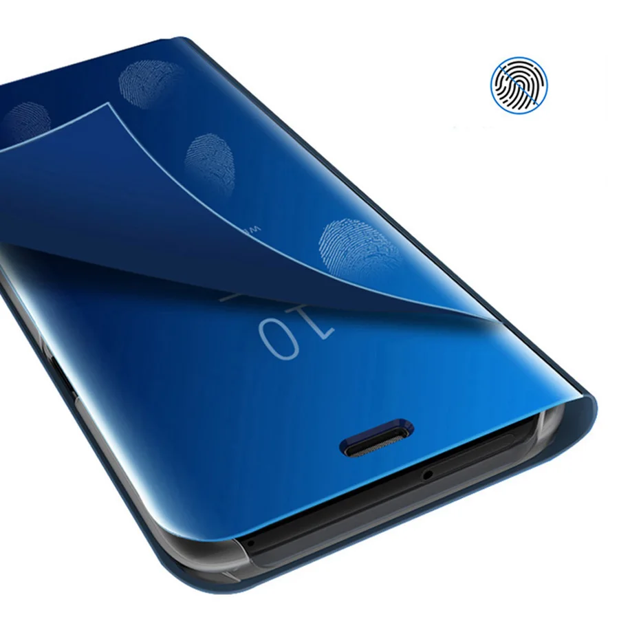 Умный зеркальный кожаный флип чехол для huawei P Smart плюс P30 P20 Коврики 10 20 Lite Pro Honor вид