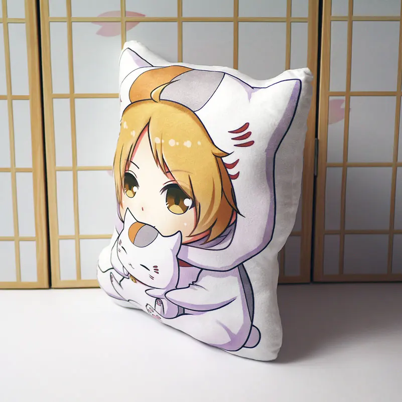 Natsume Yuujinchou Подушка Игрушка Аниме Такаши Мадара милый кот короткая плюшевая Мягкая кукла двухсторонняя наволочка 42 см для подарка