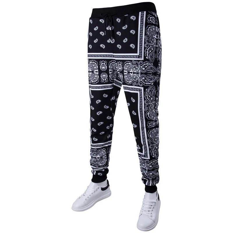 New Mens Joggers Trousers High Quality Brand Men Pants Printed Slacks Sweatpants personality slacks haroun pants Plus Size3XL