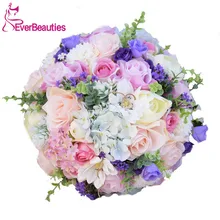 Искусственные цветы для свадьбы, свадебные букеты для невесты, свадебная брошь, свадебные букеты трех размеров Buque de noiva