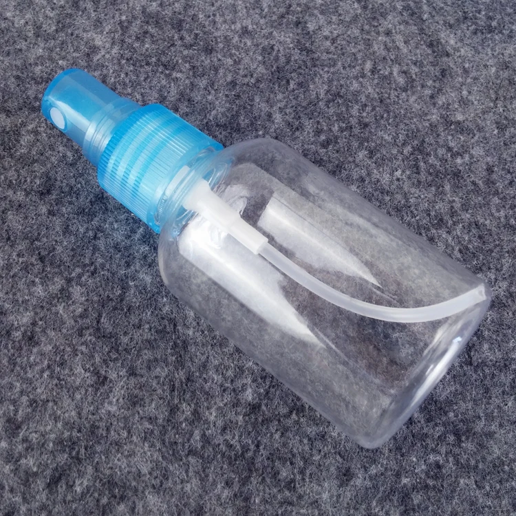 10 шт., 50 мл, портативная прозрачная пустая бутылка-спрей для путешествий, пластиковая, ПЭТ, прозрачный образец флаконов, косметический флакон для духов, пустая бутылка распылителя