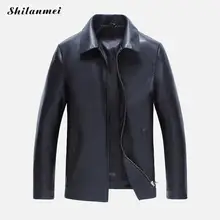 2017 softshell Spring PU Leather Fur coat new bomber Jacket black motorcycle Men waterproof Winter brown