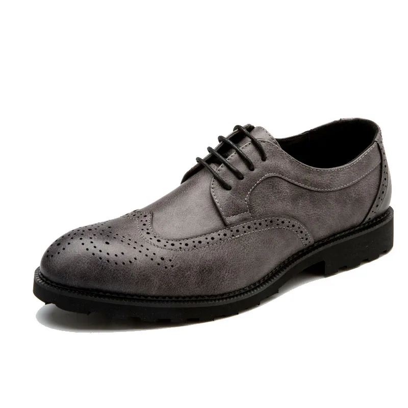 cinza Clássico Dress Homens Shoes Elegante Brogues 28 Couro Luxo 66 brown Msw8118128 Men Marca Designer De Preto Sapatos wqT4gg