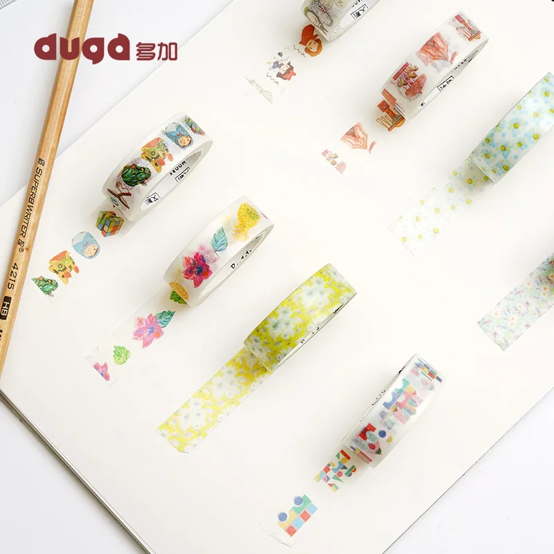 Бумажная Маскировочная лента Washi набор маскировочной клейкой ленты в виде