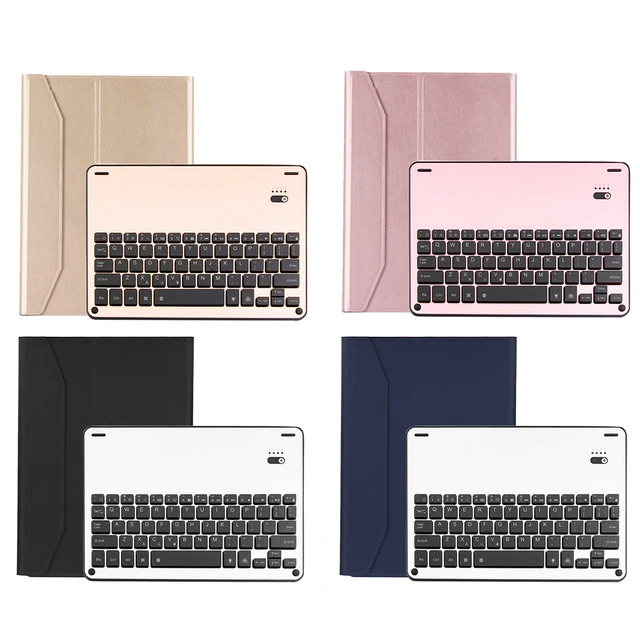 Best Offers PU Leather Case Wireless Blutooth Keyboards Case w/ 7Colors Blacklit Black Light for iPad Air Air2 Pro  9.7'' Keyboard Case