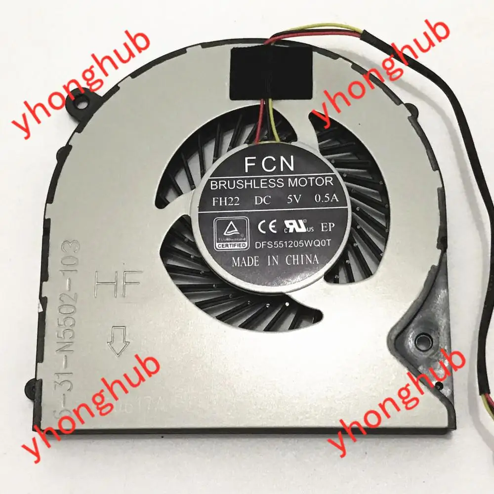 FCN DFS551205WQ0T FH22 Machenike F57 DC 5V 0.50A Server Laptop Cooling Fan | Компьютеры и офис
