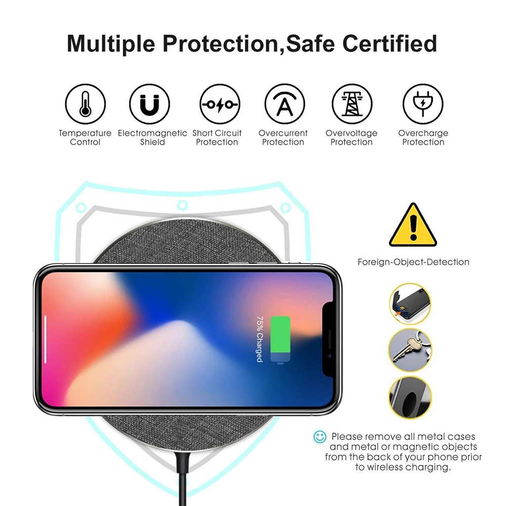 PORTEFEUILLE for Samsung qi wireless charger fast for xiaomi qi wireless charger pad chargeur induction for iphone 8 plus XS XR (7)