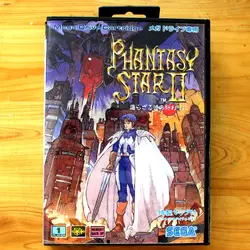 Phantasy Star II 16 бит MD карточная игра с коробку для Sega megadrive & Genesis игровая консоль системы