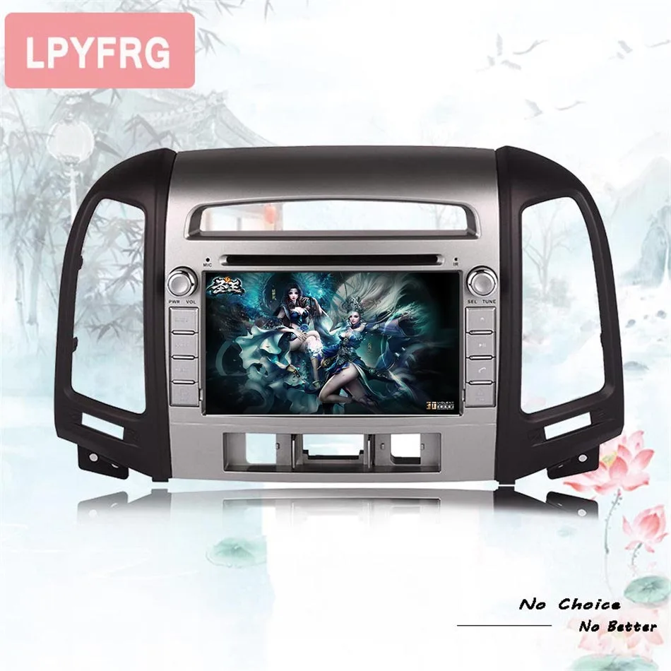 7 &quot4G android 10 Octa Core 4G 64GB Автомобильный DVD Радио Стерео GPS для Hyundai SANTA FE 3 отверстия 2006