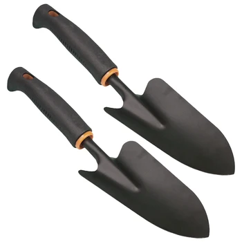 

BESTOYARD 2 PCS Garden Shovel Wide Polished Rust Resistant Heavy Duty Garden Tool Garden Spade Lawn Trowel for Plant Bonsai
