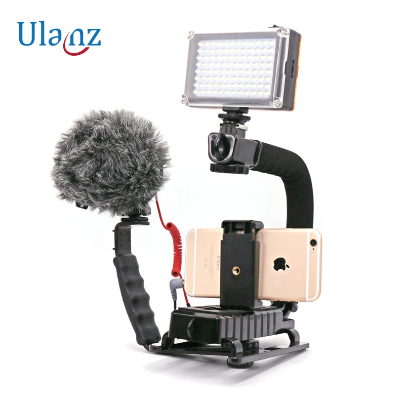 

New Video Action Stabilizing Handle Grip for Canon Sony DSLR Camera for iPhone Samsung Cell Phone Smartphonely