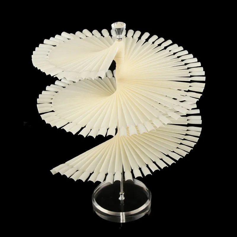 

Nail Art Display Nail Color Card Spiral Display Stand Nail Polish Display Stand Fan/Umbrella Formwork 120 Pieces