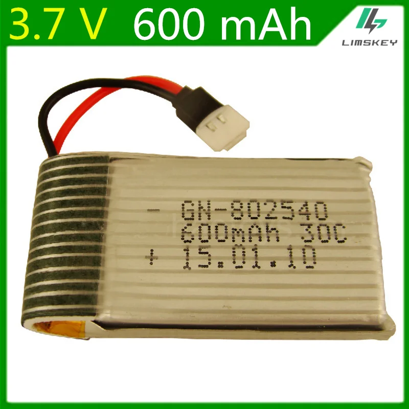 3.7V 600mAH Lipo Battery For Syma X5C Remote control UFO aircraft 600