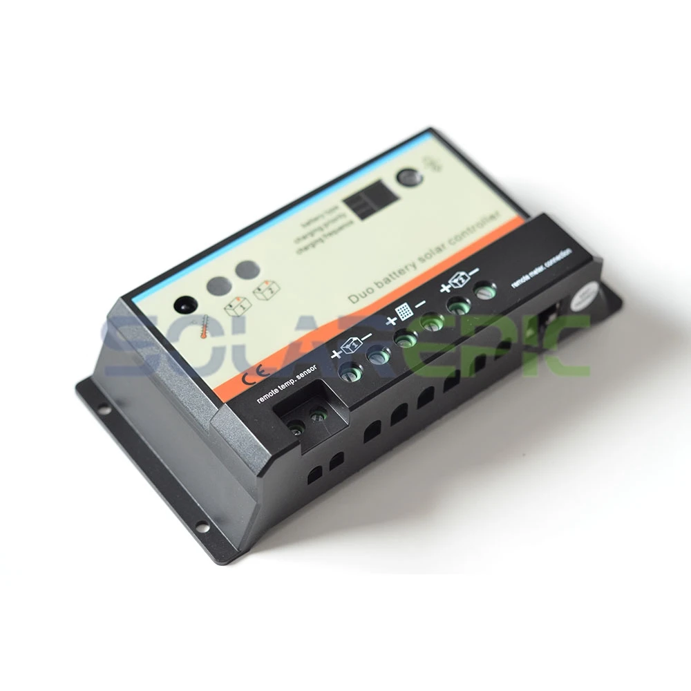 Epever 10A 20A PWM Duo Солнечный контроллер заряда батареи 12 В/24 В двойной регулятор
