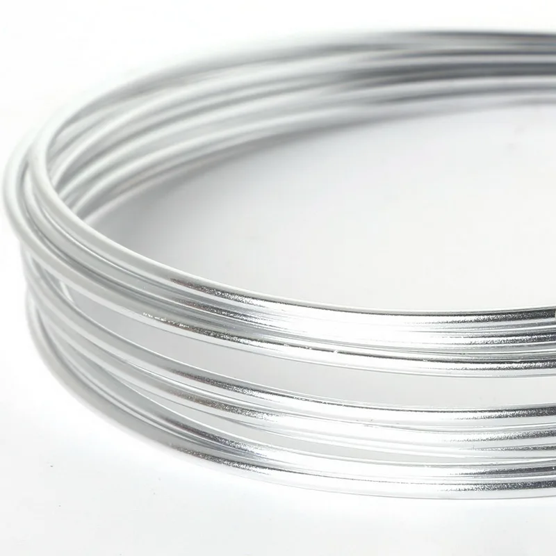Ródio Anadized Alumínio Fio Bobina, Soft Metal Wire, DIY Descobertas Jóias, Frete Grátis, 2mm, 5m