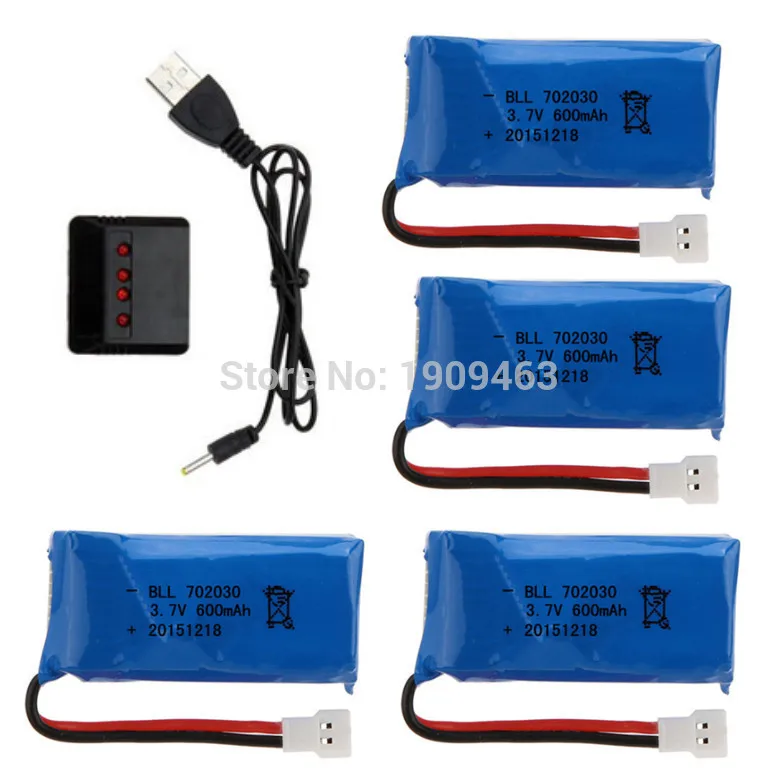SYMA X9 axis aircraft remote control airplane parts 3.7V 600mAh lithium battery charge 4 4 and 1 Charger Kit