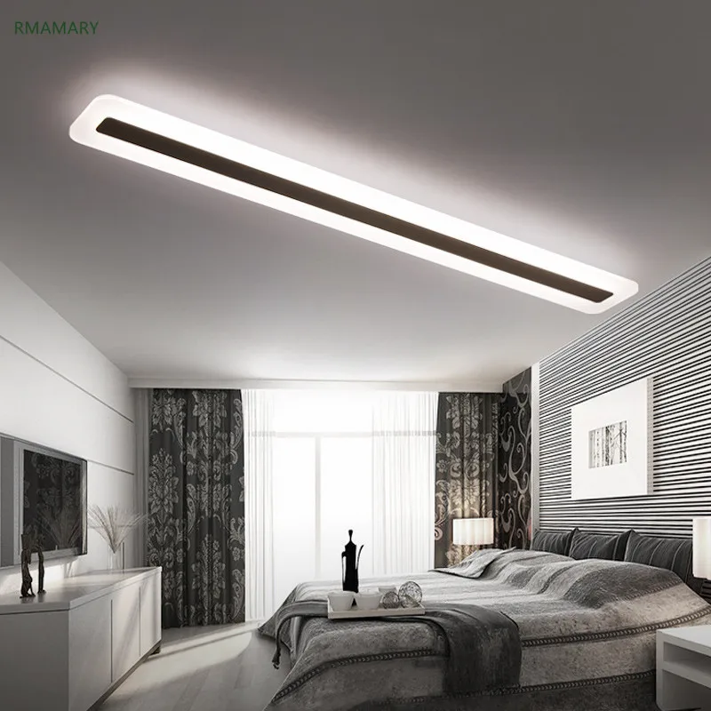 Modern Minimalist Led Light Strip Ceiling Lamp Living Room Bedroom Office Dining Room Aisle Balcony Ceiling Light 110 220v