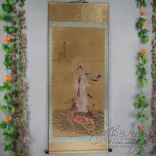 China Antique collection Calligraphy and painting the Goddess of mercy portraits /1