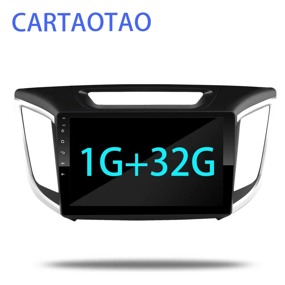 2G+ 32G 10," 2din Android 8,1 GO автомобильный dvd-плеер для hyundai Creta IX25 автомобильный Радио gps навигация wifi Bluetooth MP5 плеер - Цвет: 1G-32G