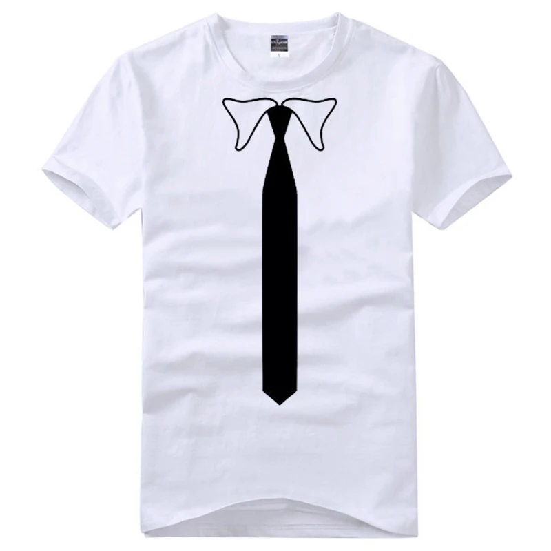 

Around Chinatown Liu Haoran detective the same short sleeved T-shirt tie tie casual half sleeved shirt