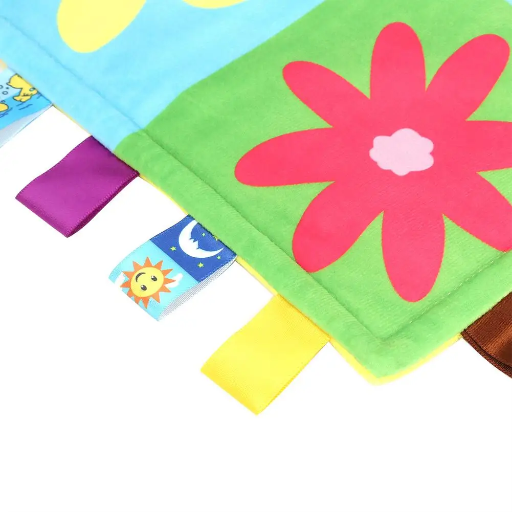 Новорожденного ребенка успокаивающее Полотенца Мягкий комфортный Taggies Одеяло протрите плюшевые игрушки для младенцев с мультяшным принтом ручной игрушки-полотенце детские аксессуары