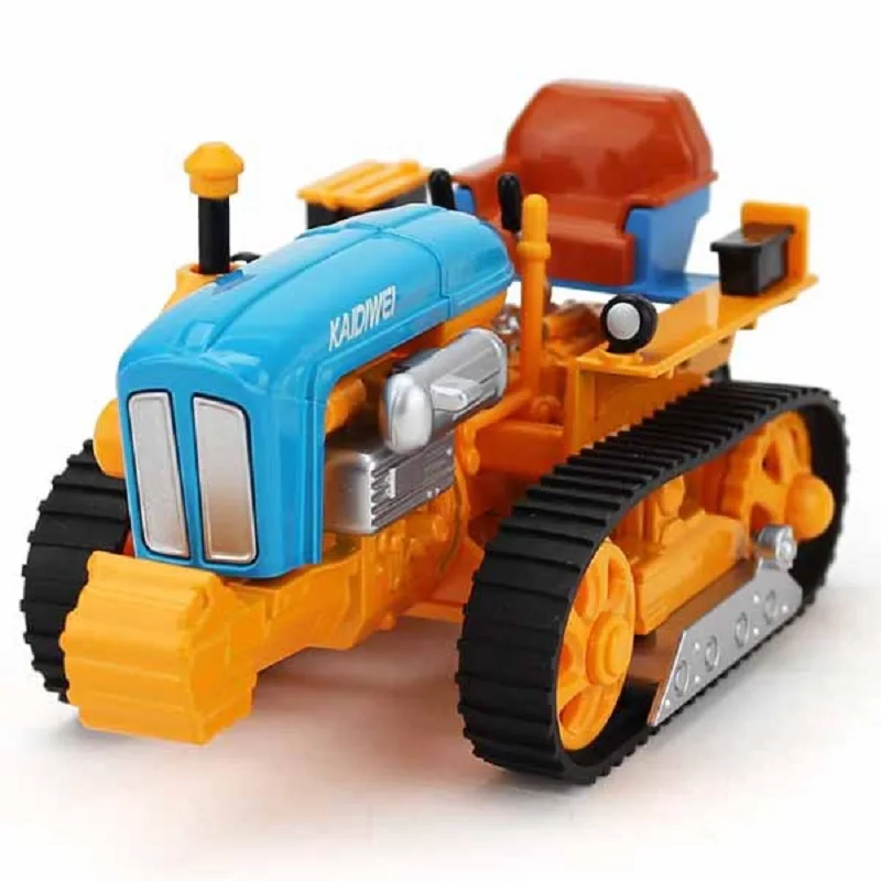 

Alloy Model Toy Tracked Tractor Diecast Tracklayer Truck Vehicle Kids Engineering Cars Miniature Toys Scale 1:18 Education Gifts