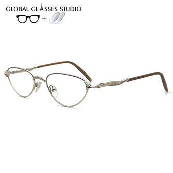 

Women Metal Glasses Frame Eyewear Eyeglasses Reading Myopia Prescription Lens 1.56 Index A782
