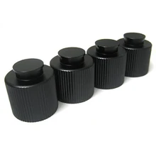 Аксессуары для пейнтбола HPA/CO2 клапан для сжатого воздуха черный алюминиевый протектор резьбы(4 шт.) paintgun Пейнтбольный маркер части
