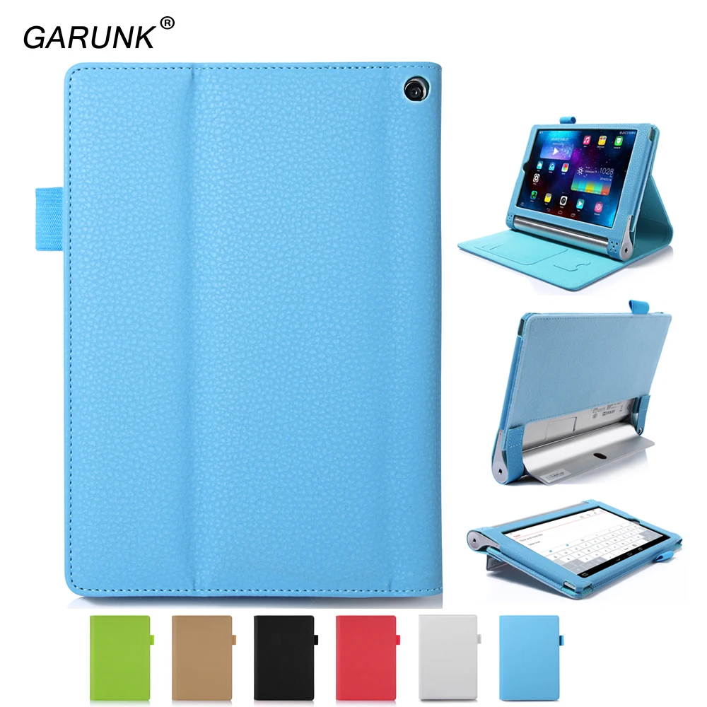 

for Lenovo YOGA Tablet 2 830F 830L 8.0 inch Cover Business High Quality Leather PU Solid Hand Stand Card Protective Skin Case