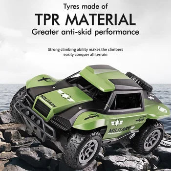 

1:20 2.4G 12km/h RC Short Course Truck RC Off-road Vehicle Remote Control Toy for Children - Blue