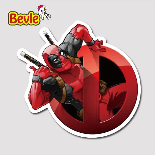 

Doinbby 9646 Marvel Sticker Super Hero Deadpool Waterproof Stickers Tide Cartoon 3M Sticker Fashion Skateboard Car Graffiti