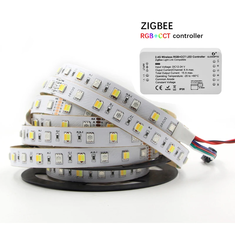Новый светодиодный RGB + CCT полоса 12 мм ширина FPC 5050 IP20 IP65 IP67 12V RGBCCT светильник Гибкая
