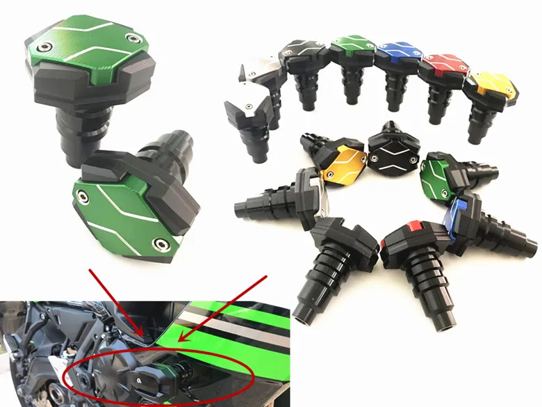 

Motorcycle Frame Sliders Screw Crash Pad Cover Falling Protector Guard for KAWASAKI NINJA 300 250 400 650 ZX6R 636R ZX10R H2 H2R