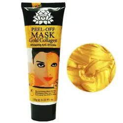 24 K золото коллаген Peel off Mask Осветление кожи лица лифтинг, укрепление кожи против морщин и старения лица черная маска 70