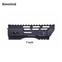 7 дюймов mlok MLOK трубчатое цевье супер тонкий ar 15 M4 M16 Handguard Quad Rail