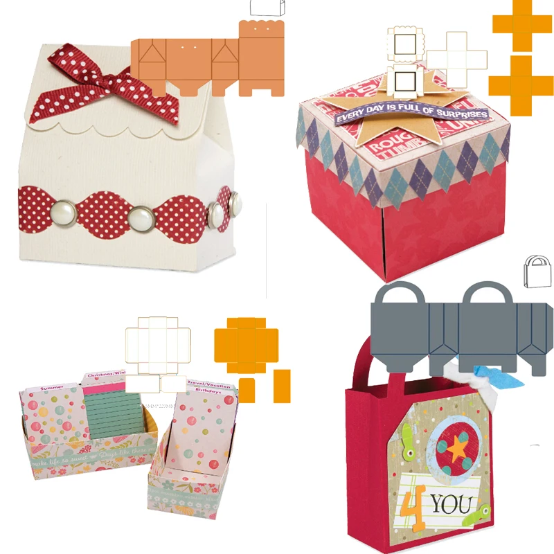 Gift Bag Metal Cutting Dies For Scrapbooking DIY Hand on Craft Die Embossing Photo Greeting