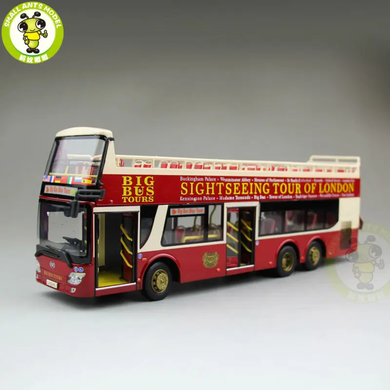 

1/43 Ankai Bus Sightseeing Tour Of London BIGBUS BIG BUS Diecast Model Bus Open Top