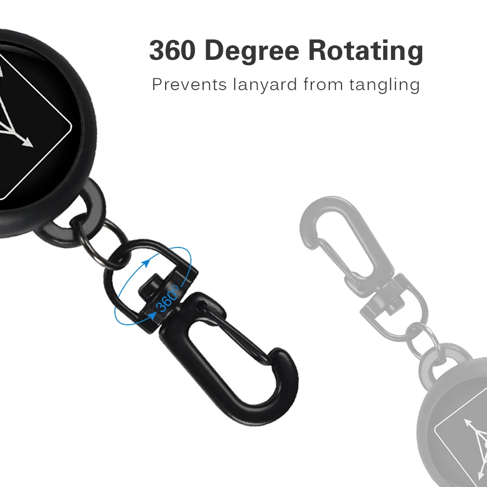 

3pcs Fishing Zinger Retractors Fly Fishing Anglers Vest Pack Tool Gear Outdoor Camping Hiking Keychain Ring