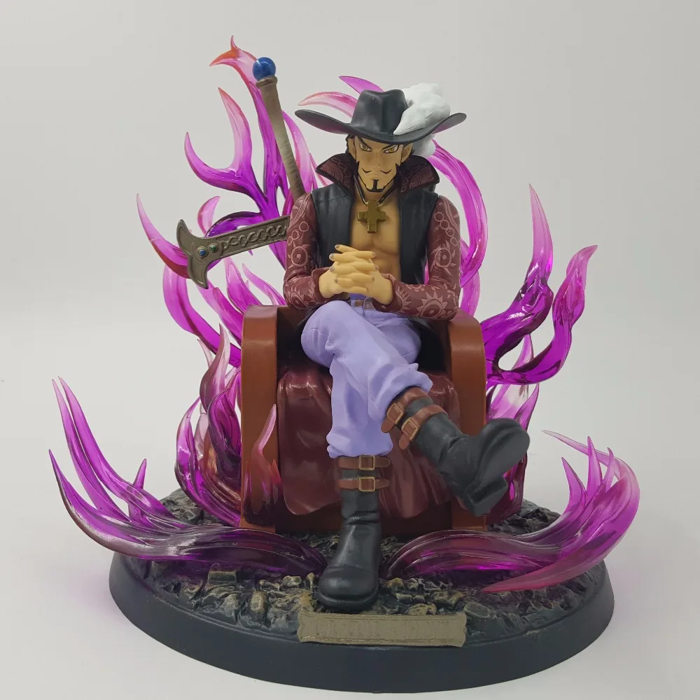 Одна деталь Dracule Mihawk ПВХ фигурку аниме Одна деталь Луффи Зоро мастер Коллекция Модель игрушки